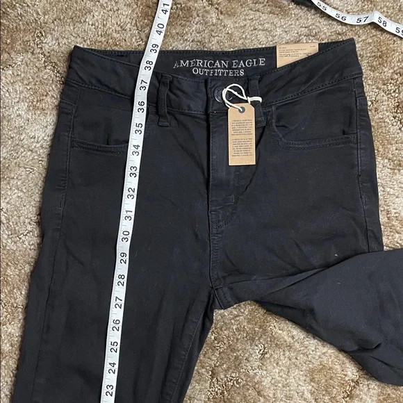 American Eagle Super Black High Rise Jegging Super Stretch Jean Size 4 - Picture 6 of 6